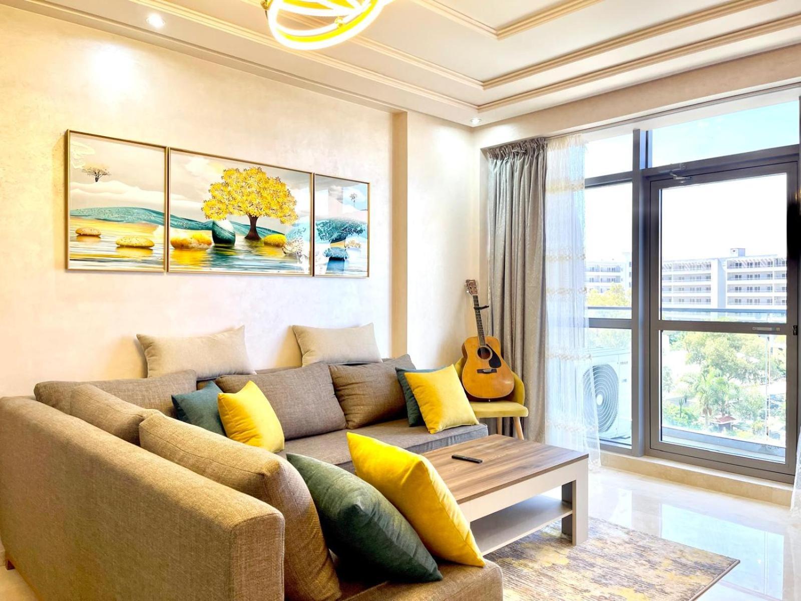 Modern Elegance With Sea Views In Central Tangier - Steps To Beach, Train And Attractions! Luaran gambar